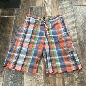 Ralph Lauren Blue and Orange Board Shorts Swimwear XL 18/20